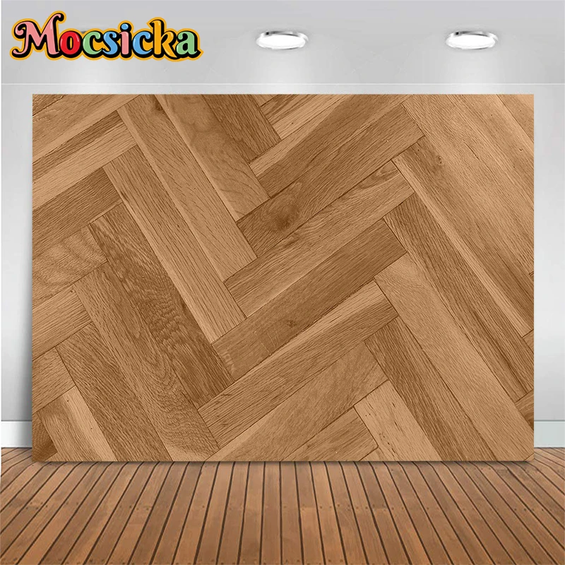 Floor Cloth Photography Background Wood Marble Brick Wall Newborn Baby Shower Family Backdrop Birthday Decor Props Photo Studio