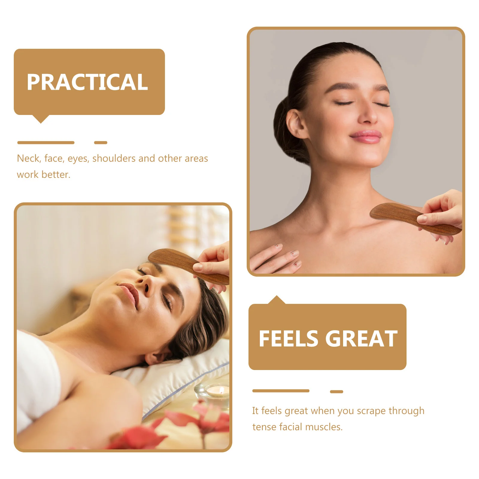 

Household Back Massager Professional Massage Comb Natural Verawood Head Neck Relaxing Head Massager Portable Hair Accessory