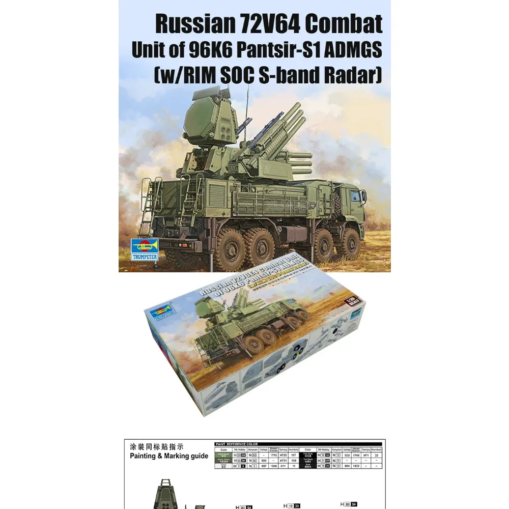 systeme-de-defense-aerienne-russe-armor-s1-avec-radar-de-bande-s-rlm-soc-kit-de-modele-a-echelle-en-plastique-modele-trumpeter-1-35-01061