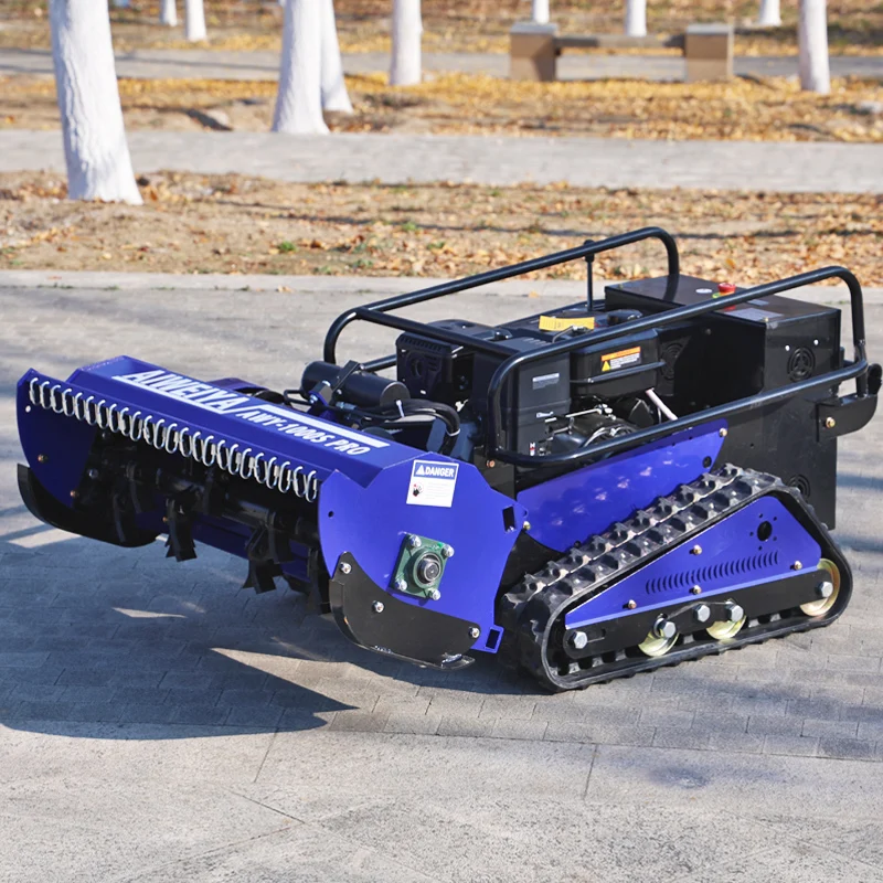 تخصيص المصنع الصيني الساخن صفر بدوره 800 قطع التلقائي التحكم عن بعد الزاحف جزازة العشب مع أجزاء