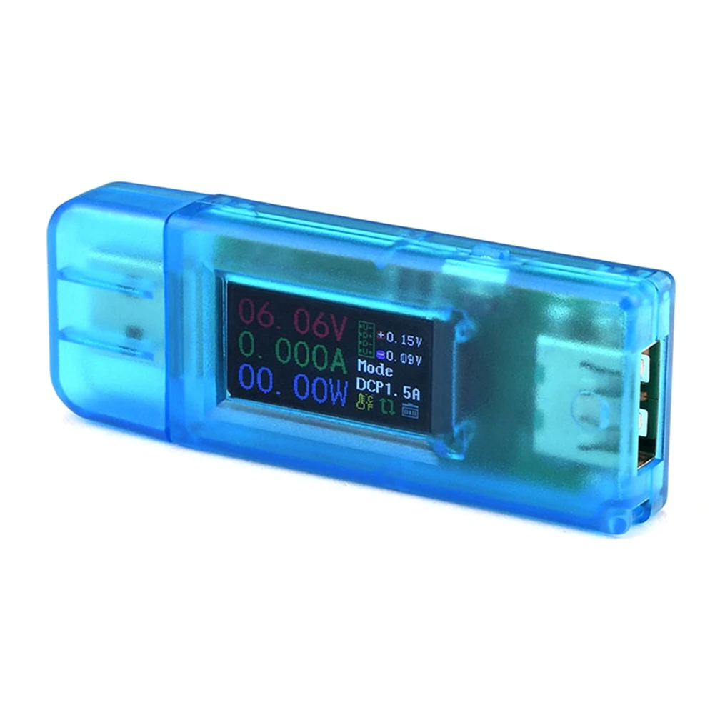 0.96 Inch IPS LCD Display 13 in 1 Multi-Function USB Tester Voltage Current Power Meter Voltmeter Ammeter DC 4-30V 5A