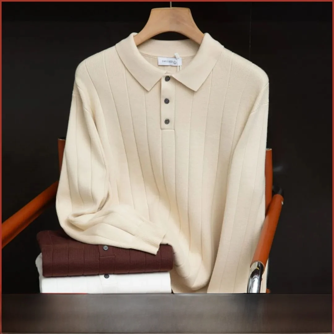 

Men's Knitted Sweater Button Design Thiened Warm Simple Sle Winter Faion Ci Casual Long Sve Knitwear