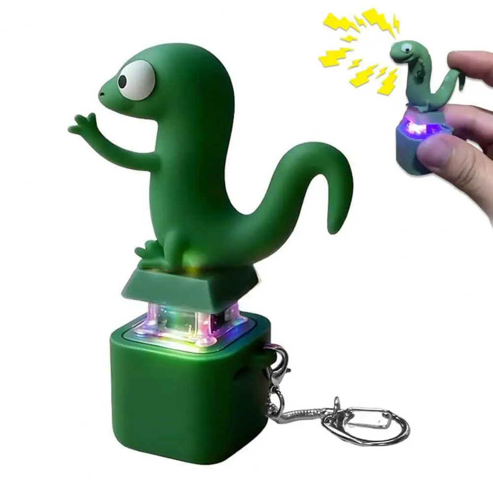 

Брелок с кнопкой ящерицы — перезаряжаемая звуковая и световая игрушка-непоседа, забавное снятие стресса с декомпрессией для всех возрастов