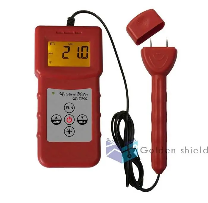 Digital wood Moisture Meter Timber/paper/Bamboo/concrete/floor 0-80% MS7200✦Kd