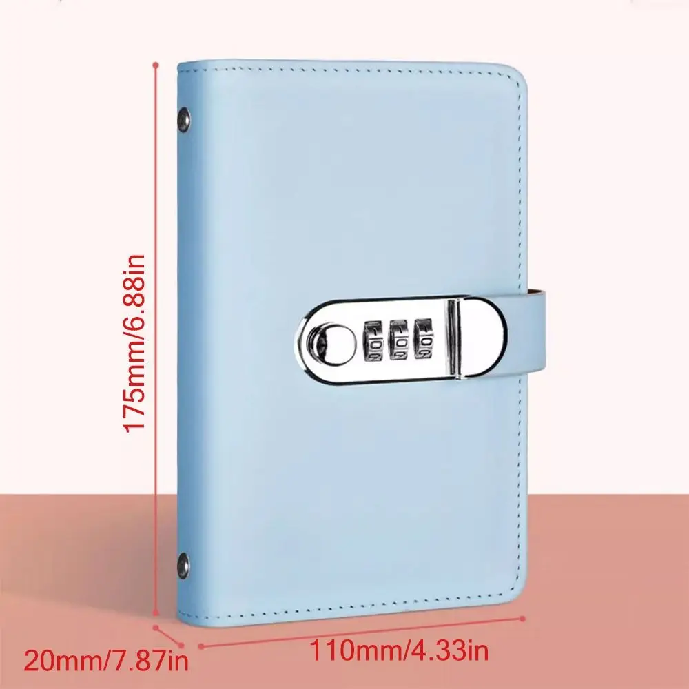 Save Money 100 Envelopes Money Saving Challeng PU Large Capacity Mini Binder Savings Challenge Waterproof With Password Lock