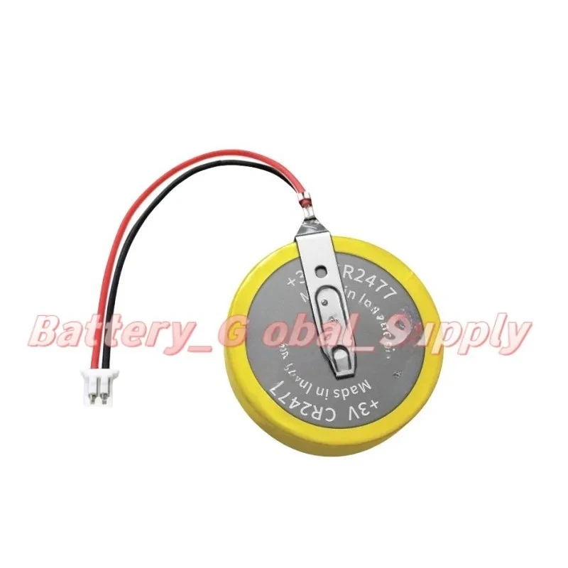 

CR2477 3V Button Battery with Leaded Plug Display Screen Motherboard-
