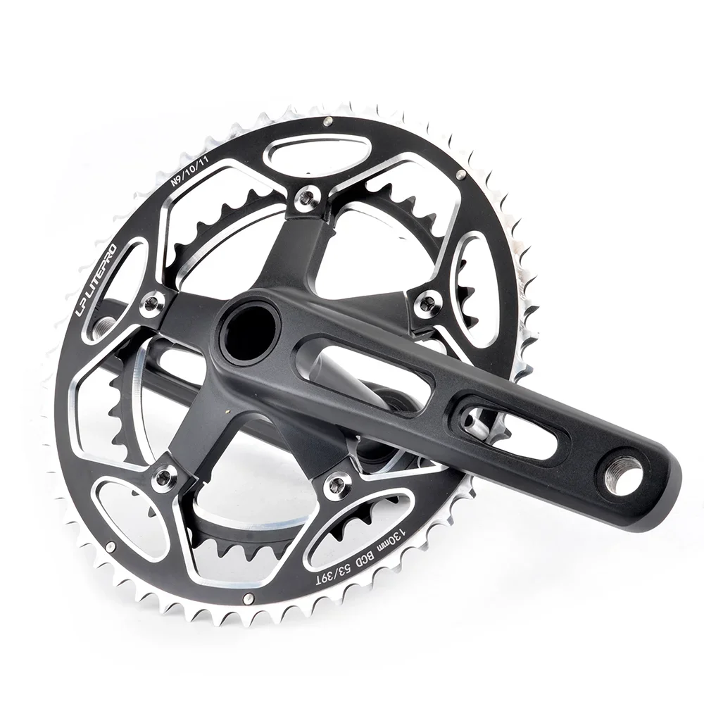 GOLDIX Road Bicycle Crankset 130BCD 170mm Crank with BB Bottom Bracket Aluminum Alloy Cranks Folding Bicycle Cranks for Shimano