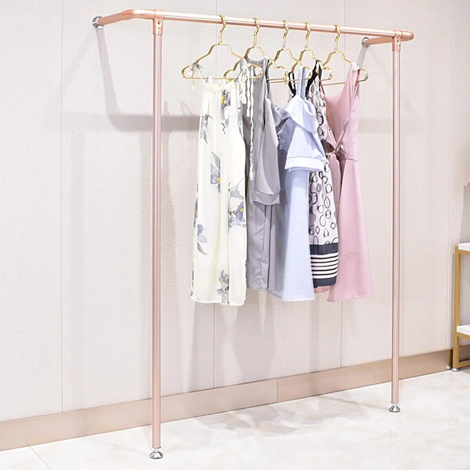 Heavy Duty Metallic Retail Display Clothes Rack, for Shops