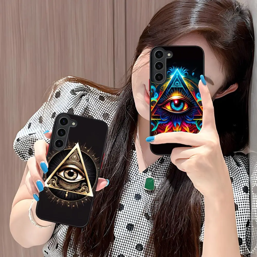 

Providence All Seeing Eye Phone Case for Samsung Galaxy S26 S25 S24 S23 S22 S21 Plus FE Ultra Skin Feel Shockproof Cover