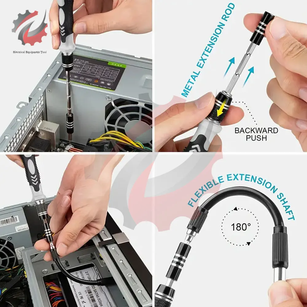 Precision Screwdriver 117 In 1 Set Magnetic Mini Screw Nuts Bits Magnetic Screw Driver Multifunction Household Repair Tools Kit