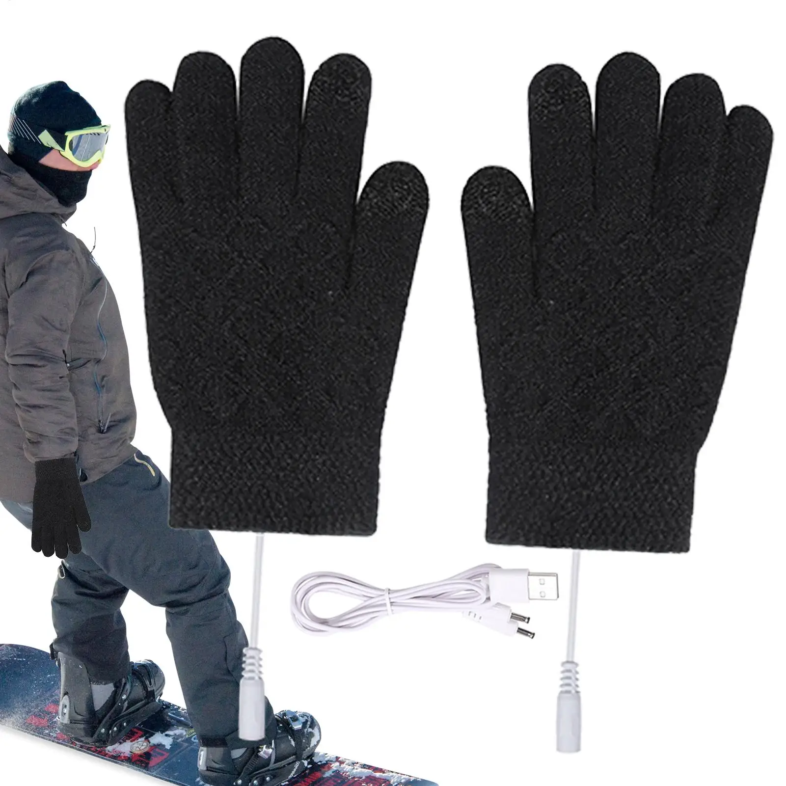 

Heated Gloves USB Touchscreen Hand Warmers Heated Gloves For Women For Men Women Kids Camping Football Motorcycle Work Running