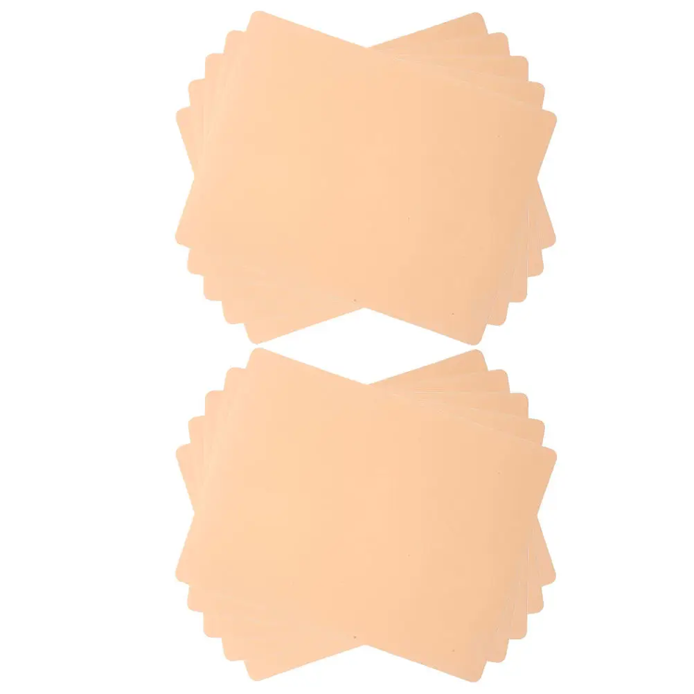 

10Pcs Tattoo Practice Skin Silicone Fake Skin for Tattooing Eyebrow Microblading Lip Tattooing Reusable Realistic Training