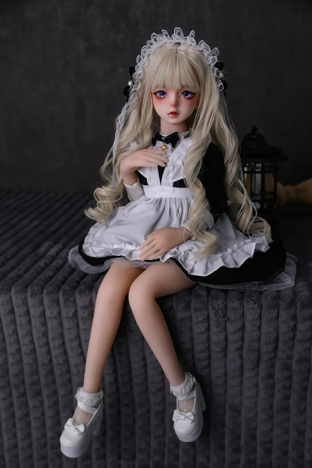 50cm Beautiful Girl Real Silicone BJD Dolls PVC Head Soft  Silicon Body With Skeleton Inside