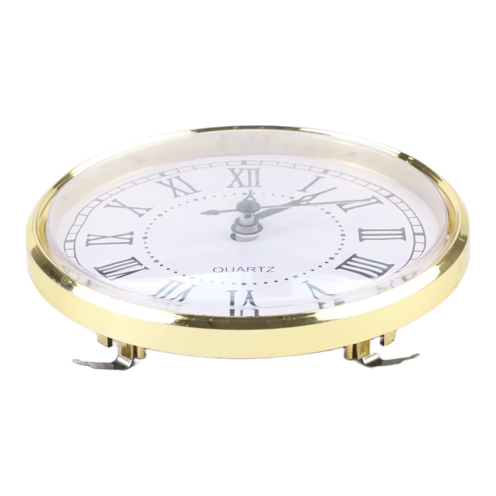 Gold 110mm Diameter Quartz Clock Head Plastic Frame For Wall Hanging Home Decoration DIY Craft Project Alarm Clock Inserts