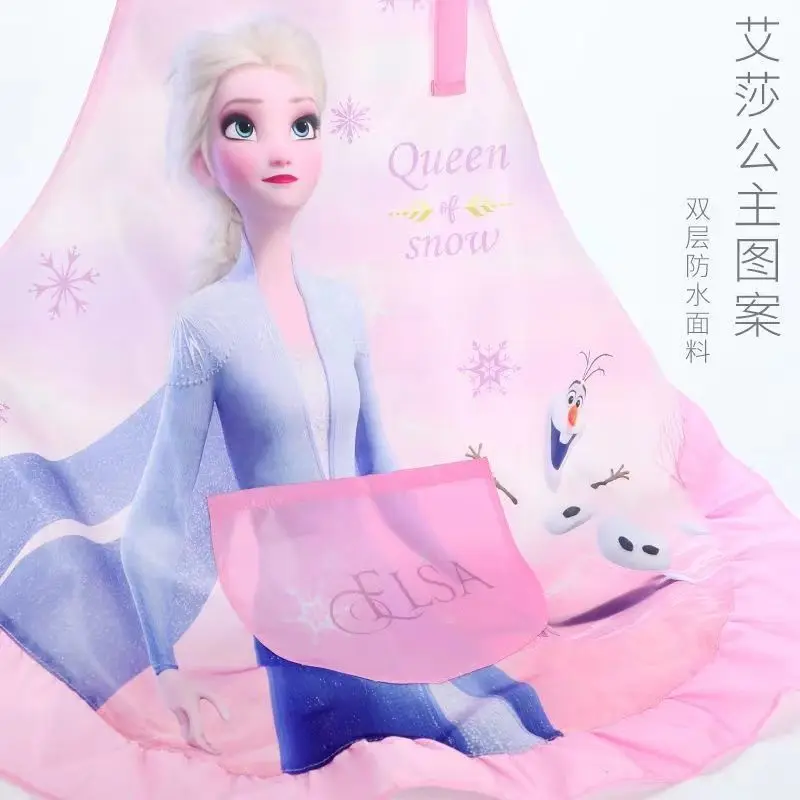 مجموعة مريلة ديزني سيريز إلسا للأطفال لطيفة وناعمة ومريحة ومقاومة للماء وقذرة ونمط كرتوني سهلة التنظيف #2