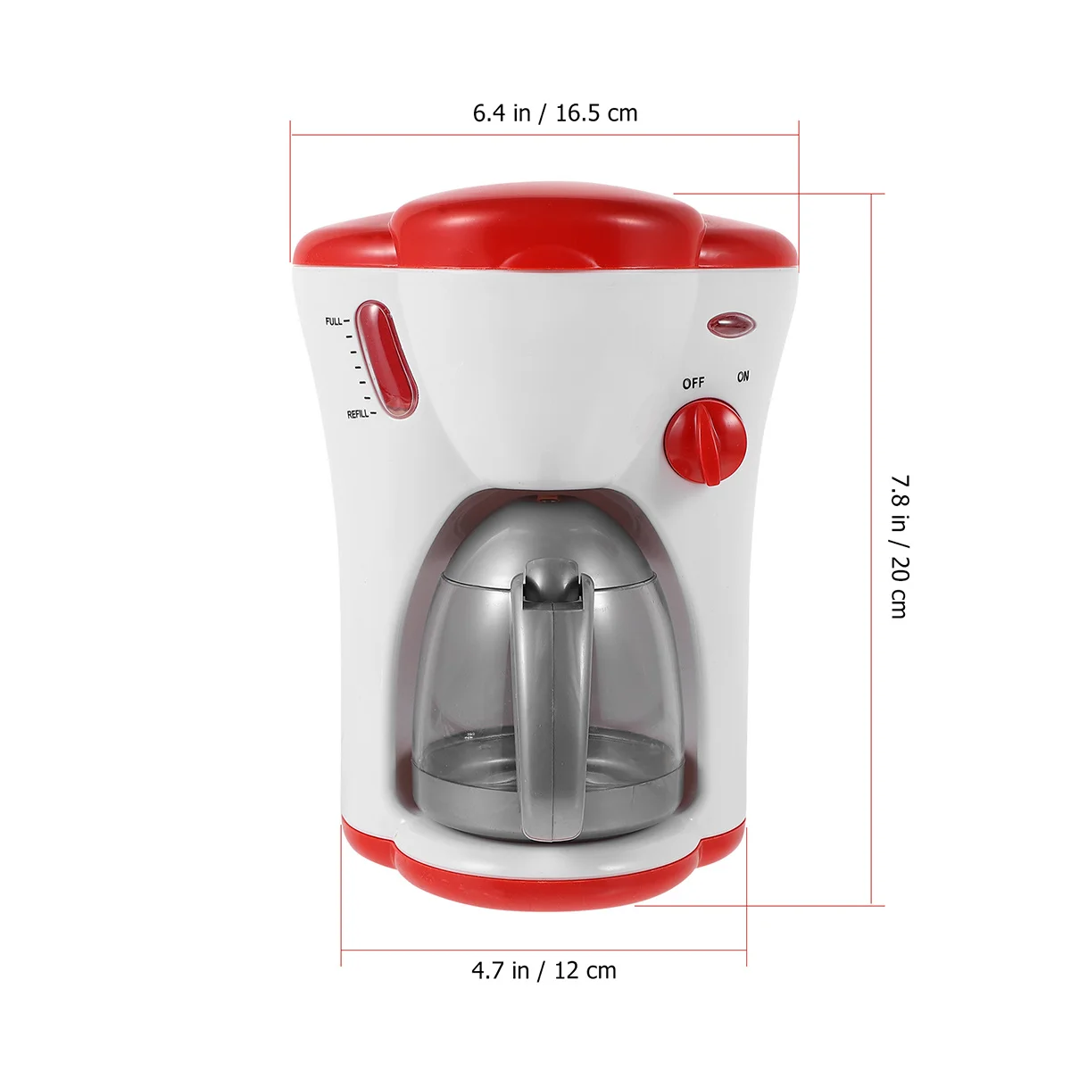 1pc Machine à café créative pour enfants rouge Mini cafetière électrique maison de jeu Imitation cuisine cuisine éducative pour