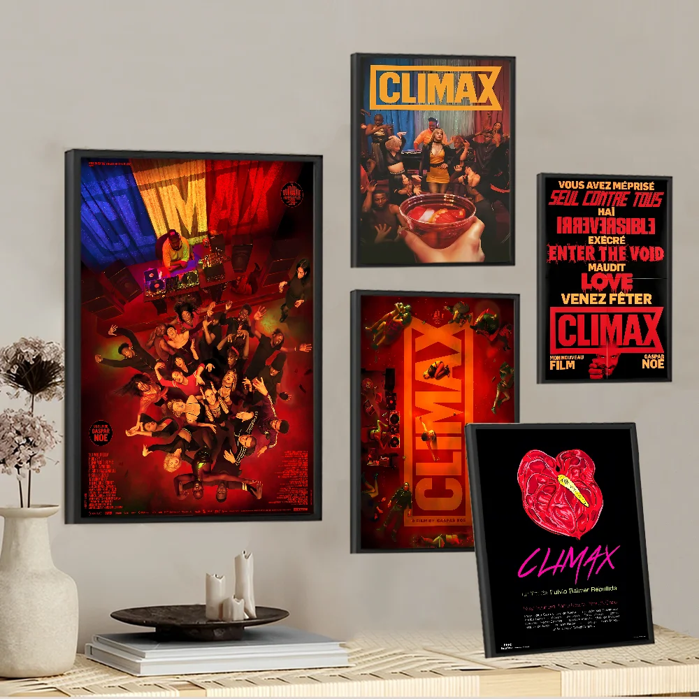 Climax Movie Self-adhesive Art Poster Retro Kraft Paper Sticker DIY Room Bar Cafe Stickers Wall Painting