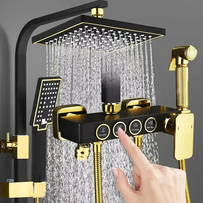 High quality 5-year warranty Thermostatic Shower Unit Brass 4-function shower system Bathroom shower faucet