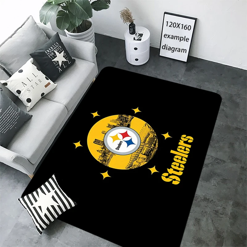 Entrance Doormat B-Steelers Prayer Fans Carpet Living Room Rugs Foot Carpets Bath Rug Floor Mats Non-slip Rugby Mat Home Decor