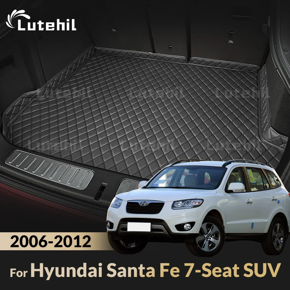 

Для Hyundai Santa Fe 7-местный внедорожник 2006 2007 2008 2009 2010 2011 2012 Lutehil коврик в багажник автомобиля на заказ автомобильные аксессуары авто интерьер