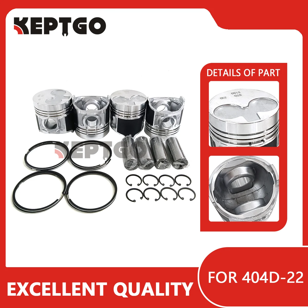 Engine Piston Ring Set STD Size (Piston diameter 84mm) For Perkins 404D-22 404D