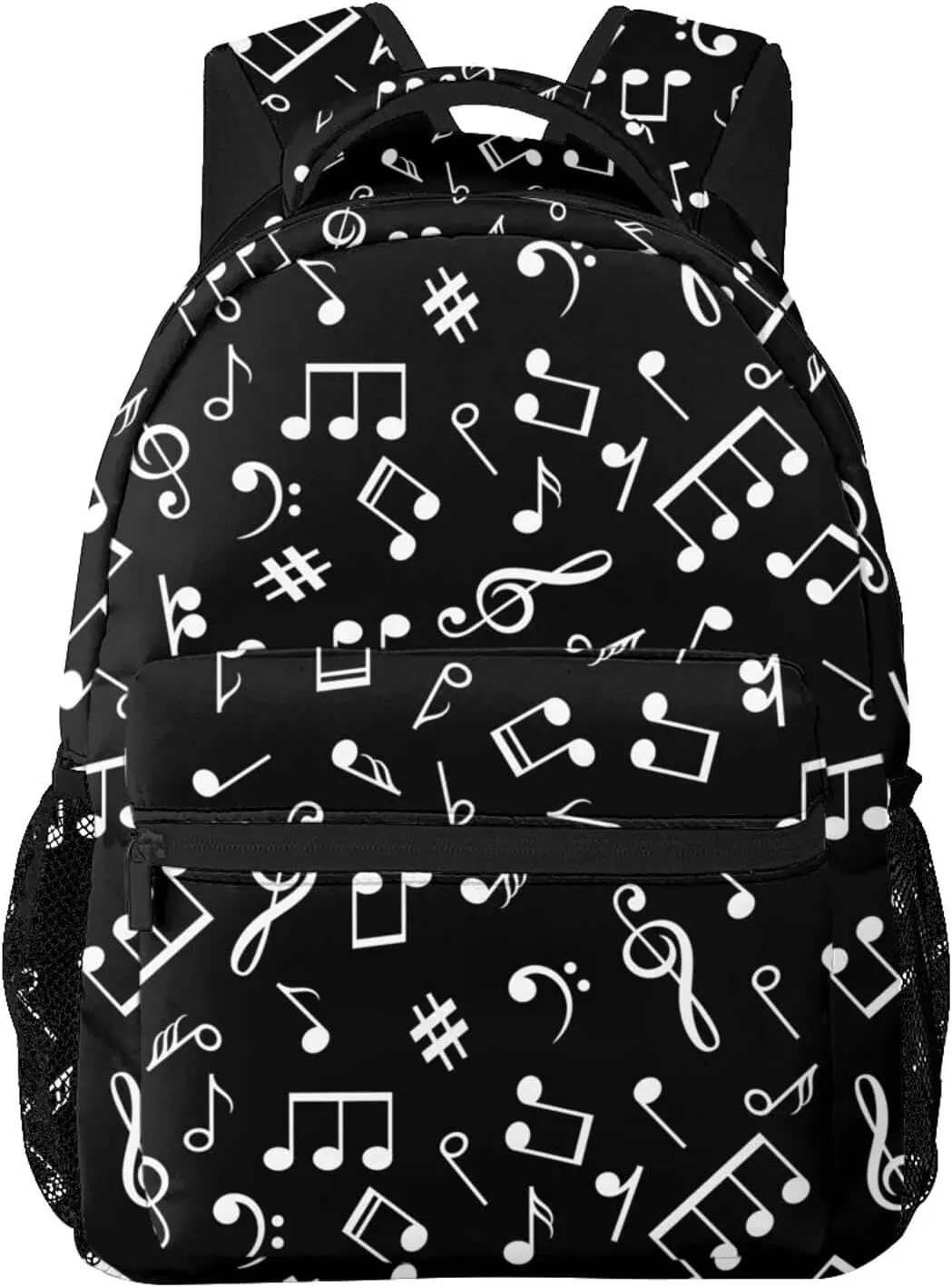 Piano Music Note Backpack Fashion Travel Hiking Camping Daypack Computer Backpacks Bookbag for Men Women