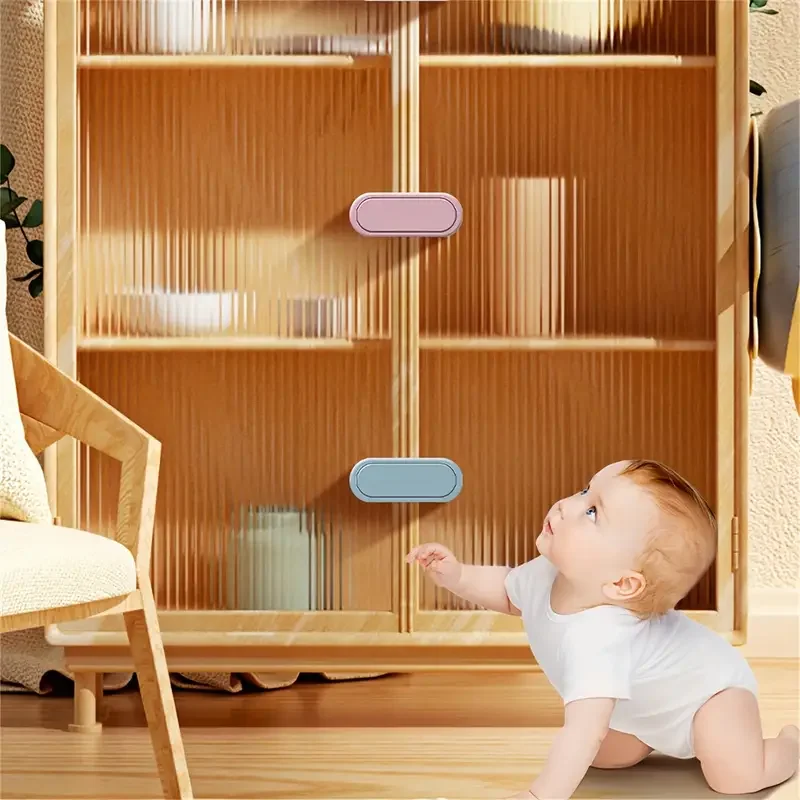 3-piece Child Safety Drawer Lock Invisible Magnetic Cabinet Lock To Prevent Baby From Opening The Cabinet Door Lock for Refriger - view 5