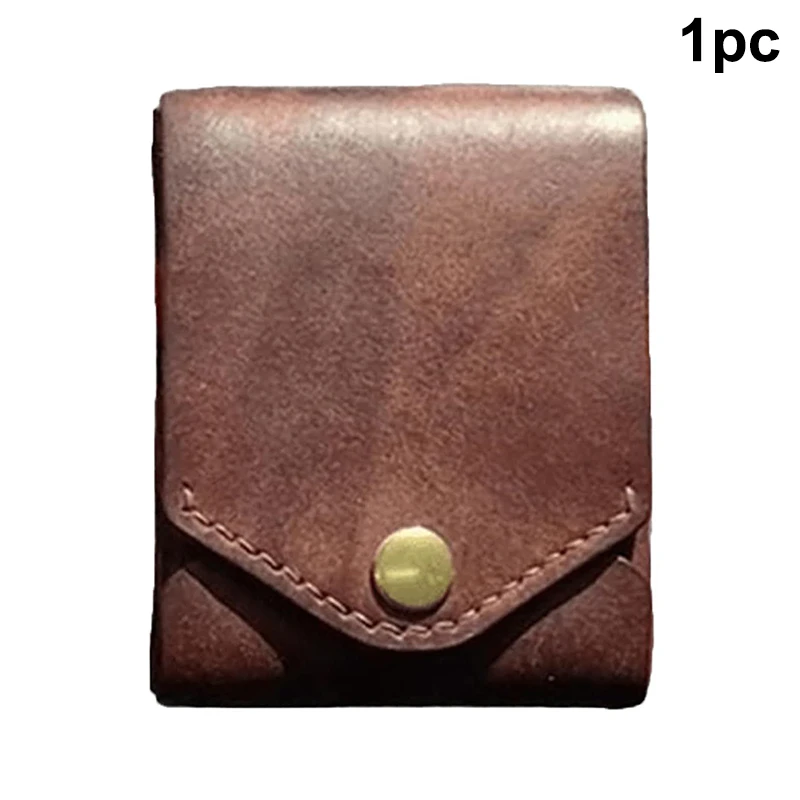 Picture 6: [YU]Multifunctional Compact Wallet,Handmade Leather Card Holder/Wallet,Small Slim Thin Compact Wallet,Built-In Pen Slot