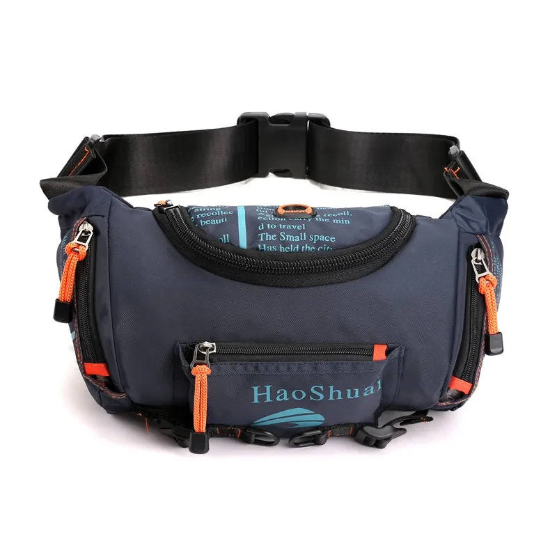 New multi-functional outdoor sports men\'s bag waterproof chest bag cycling mountaineering large-capacity fanny pack shoulder bag