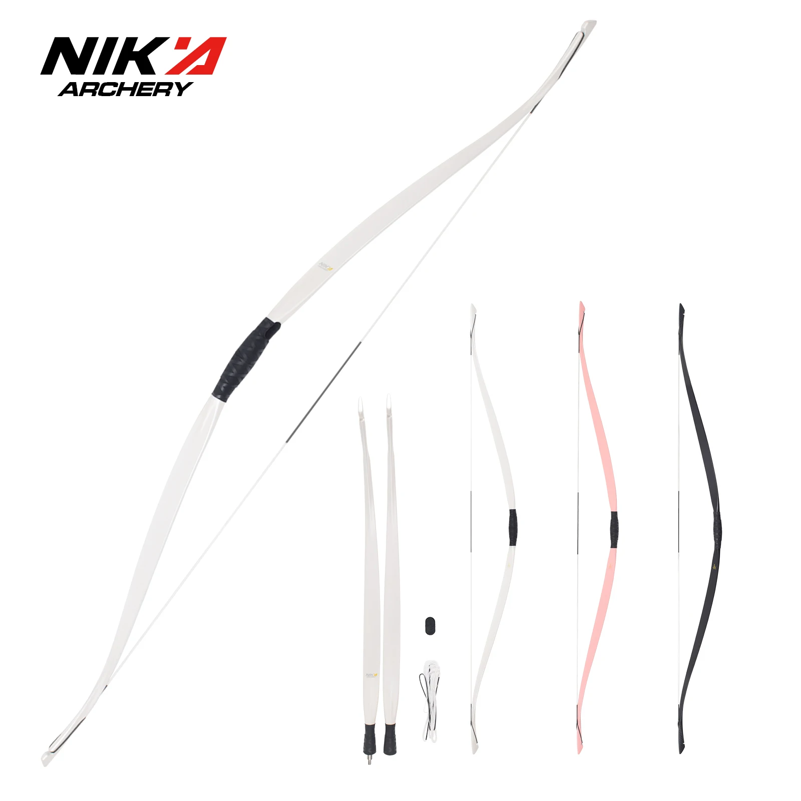 Nika Archery ET-16 قوس تقليدي من الكربون الآسوري 14-50lbs@28 للصيد في الهواء الطلق #6