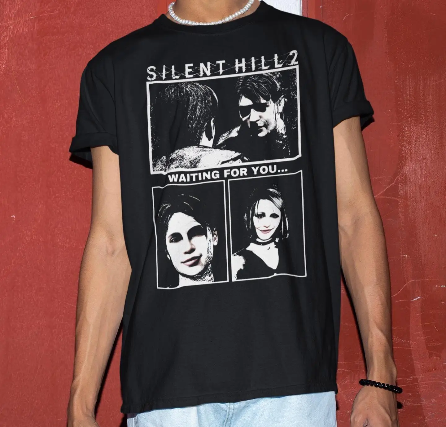 Silent Hill 2 Game Shirt -Horror Game Tshirt,Gamer Graphic Tees Summer Men's and Women's Loose and Breathable T-shirt Top