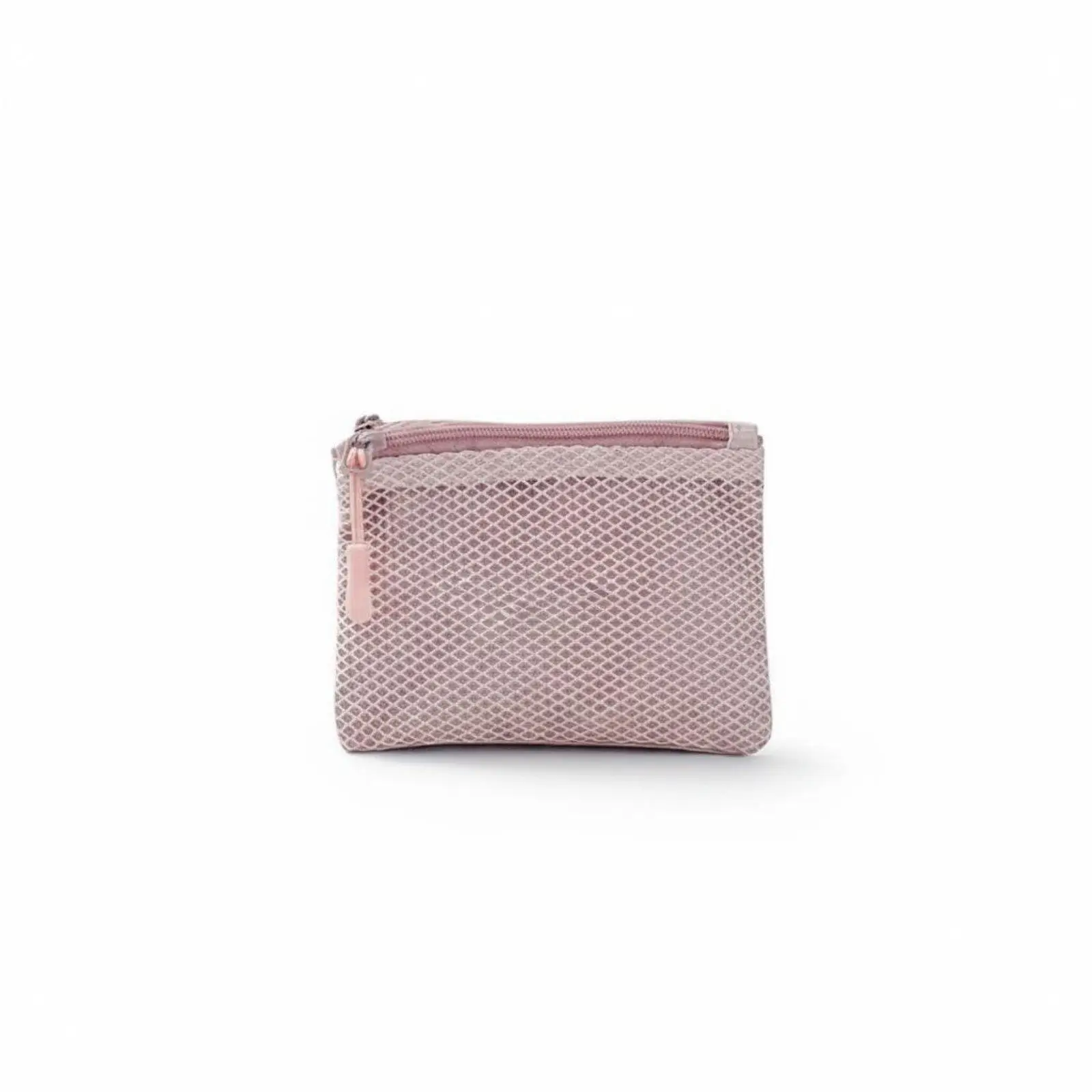 Double Compartment Polyester Storage Pouch Rectangular Mesh Makeup Organizer Bag for Cables Cosmetics Travel