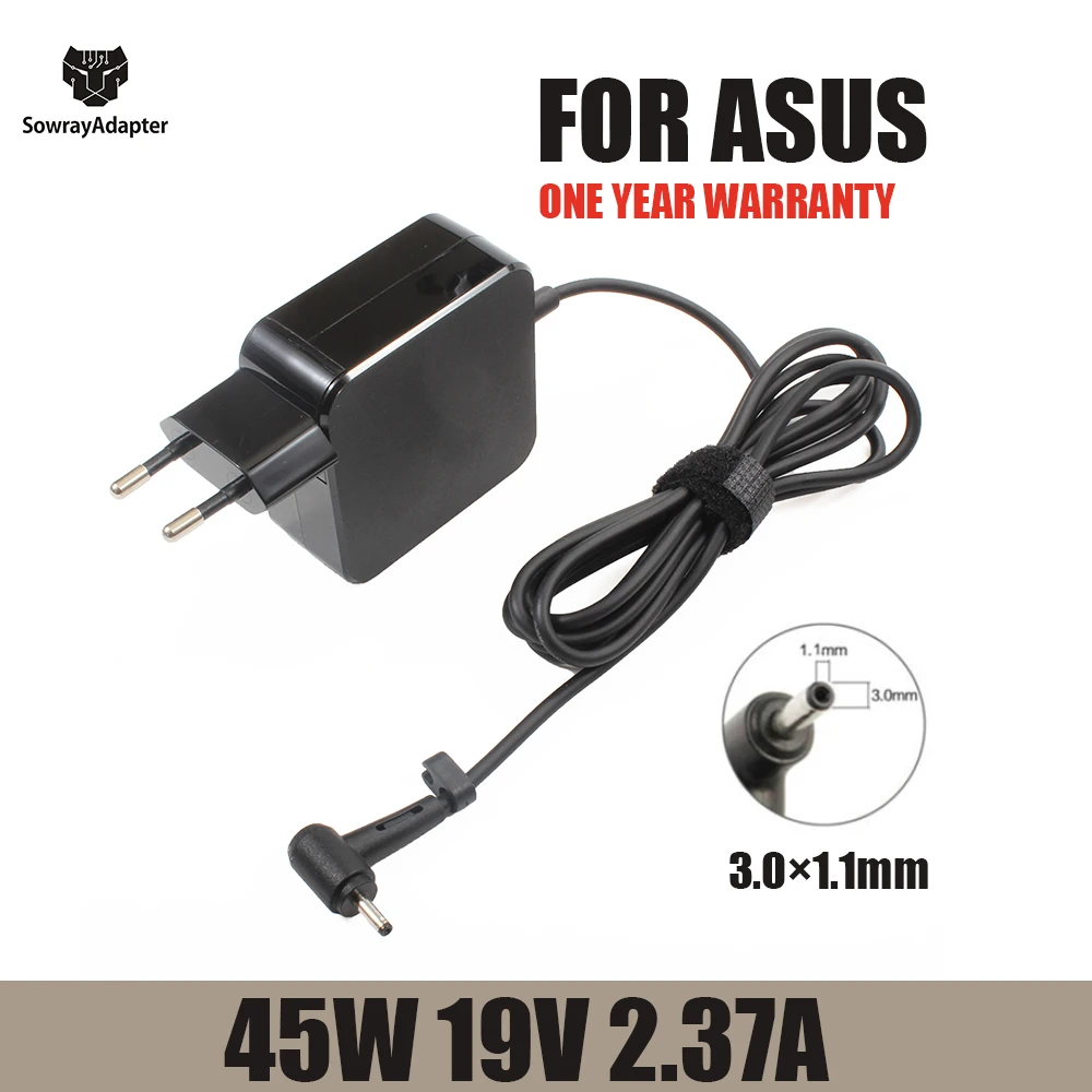 

19V 2.37A 45W 3.0x1.1mm AC Adapter Laptop Charger Replacement For Asus Zenbook UX21E UX31K UX32 UX42E UX31E Notebook Chargeur