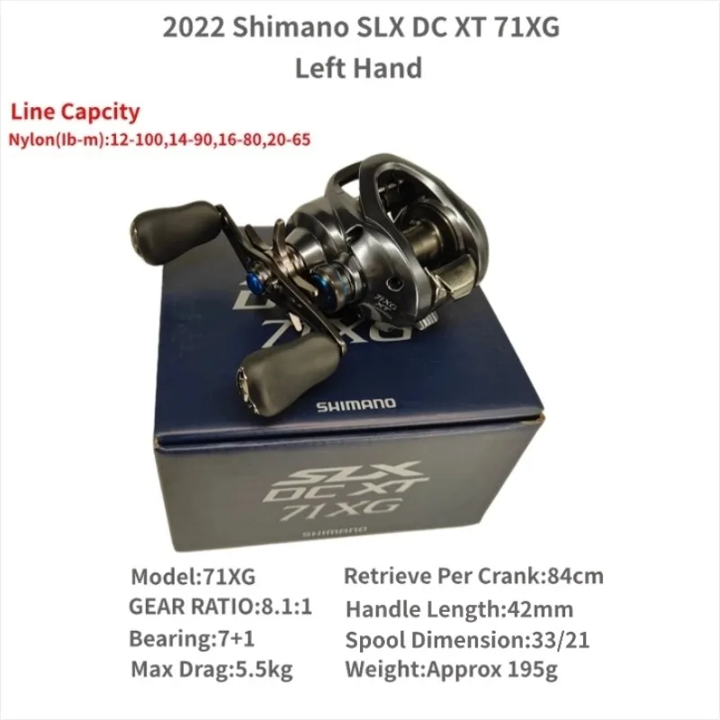 SHIMANO 2022 SLX DC XT 70 71 70HG 71HG 70XG 71XG 6.2:1 7.4:1 8.1:1