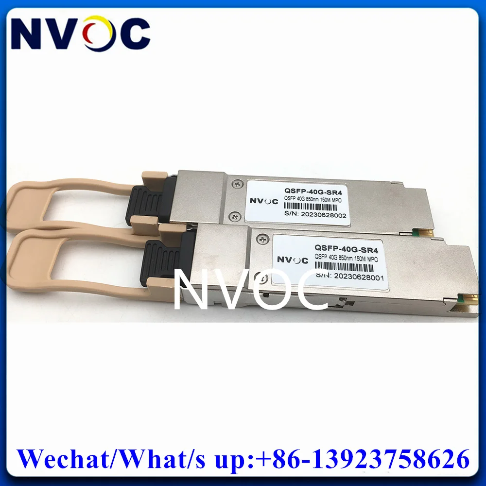 

4Pcs 40G-SR4-150M 40GBASE-SR4 QSFP+ 850nm 40G SR 100M 150M DDM DOM MTP MPO MMF SFP Fiber Transceiver For All Kinds Optic Switch