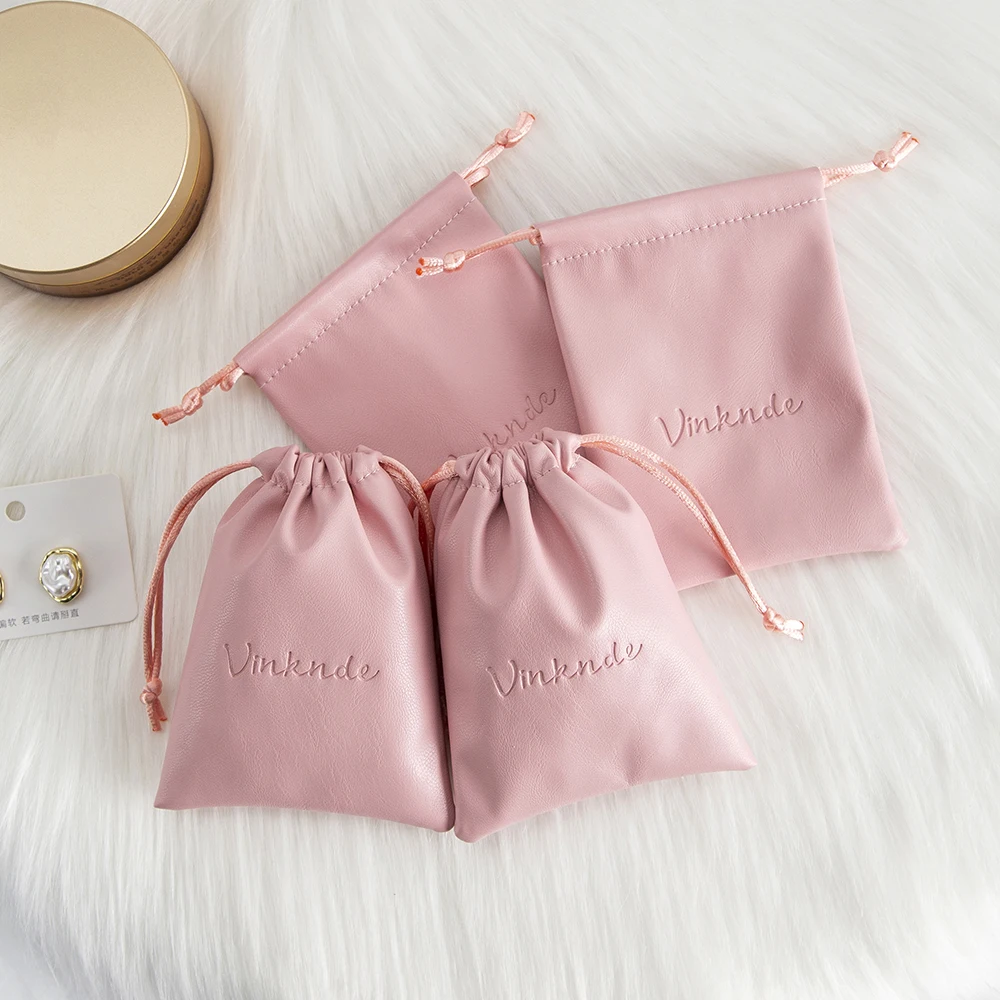 شخصية شعار الوردي بو الجلود والمجوهرات تخزين أكياس أحمر الشفاه أساور القلائد الرباط كيس التعبئة والتغليف هدية الزفاف