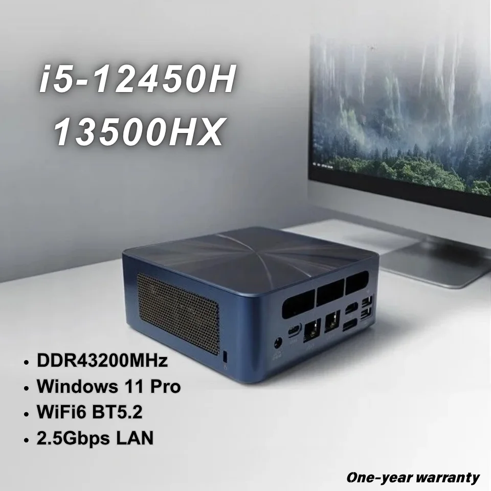 SZBOX I5-12450H 13500HX Мини-ПК DDR4 3200 МГц NVMe PCIe3.0 Windows 11 Pro 2,5 Гбит/с LAN WiFi6 BT5.2 4K HD Настольный игровой компьютер