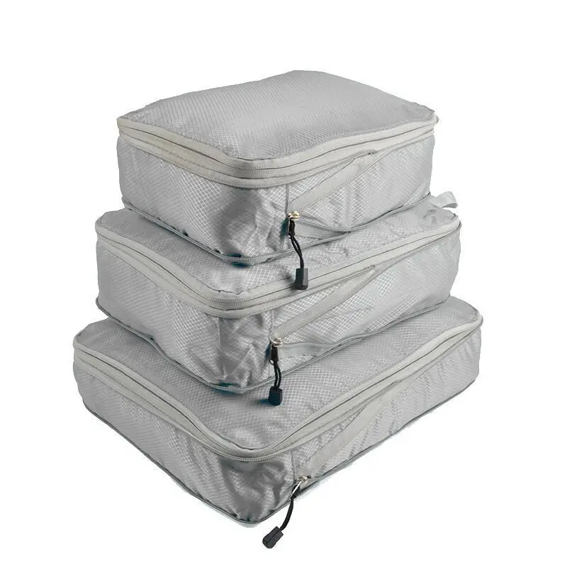 Three Piece Set of Digital Toiletries and Cosmetics Storage Bag, Clothes, Shoes, Luggage, Travel Bag