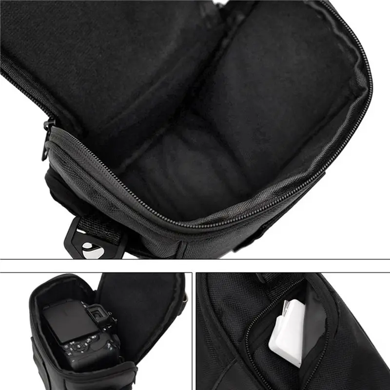 3X Camera Bag Triangle Camera Case Shoulder Case Digital Camera Bag For DSLR SLR Camera