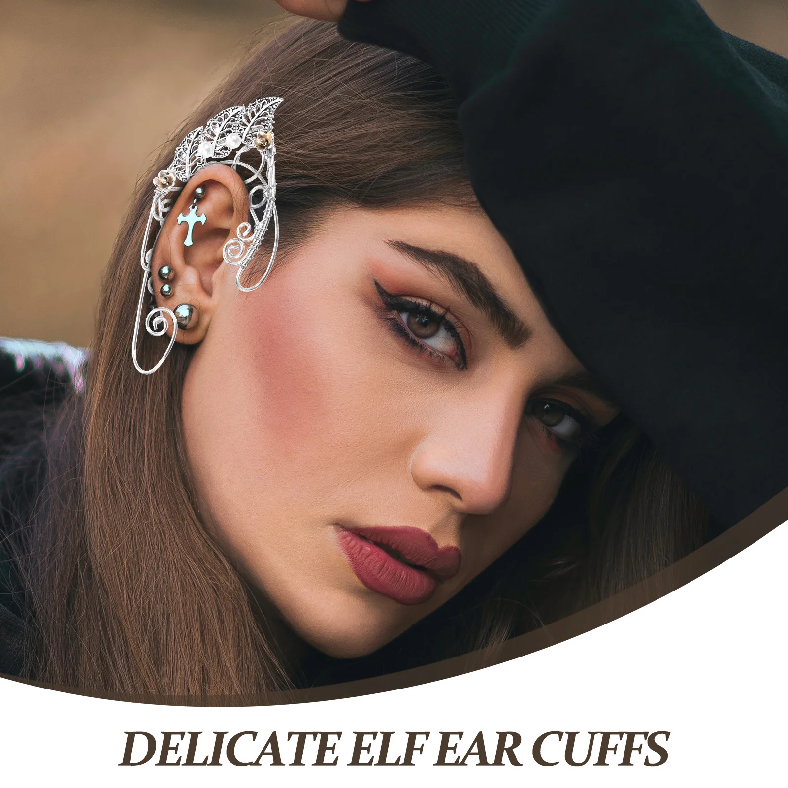 

1 Pair Cuffs For Women Non Piercing Elf Ears Jewelry Dainty Ear Cuffs Metal Ear Wrap Earrings Fairy Accessories