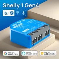Shelly 1 Gen4 Zigbee contacto seco Wifi interruptor inteligente materia para controlar luces aplicaciones puertas de garaje funciona con Apple Homekit