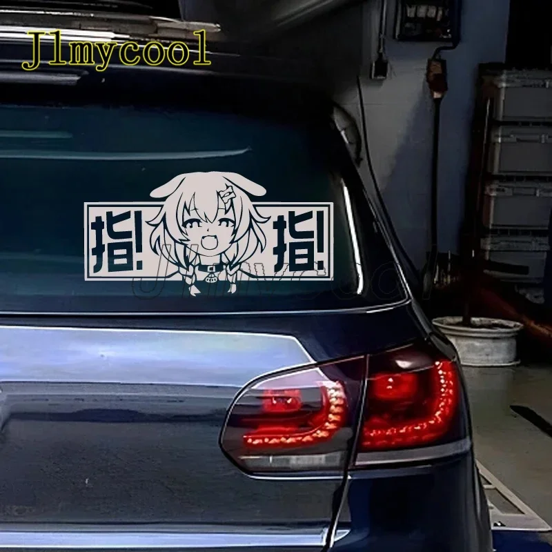 1 Stück japanischer JDM-Stil Anime-Aufkleber, hochwertiger Aufkleber für Autos, Fenster, selbstklebende, wasserdichte Aufkleber