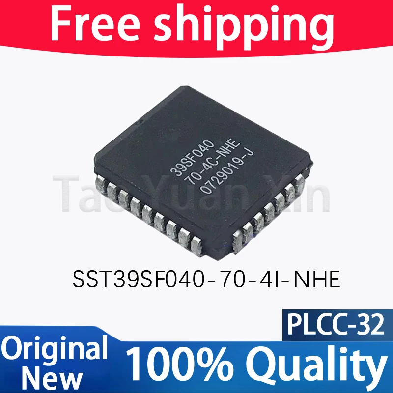 (5piece）100% New SST39SF040-70-4I-NHE SST39SF040-70-4C-NHE 39SF040-70-4I-NHE 39SF040-70-4C-NHE PLCC-32  Chipset