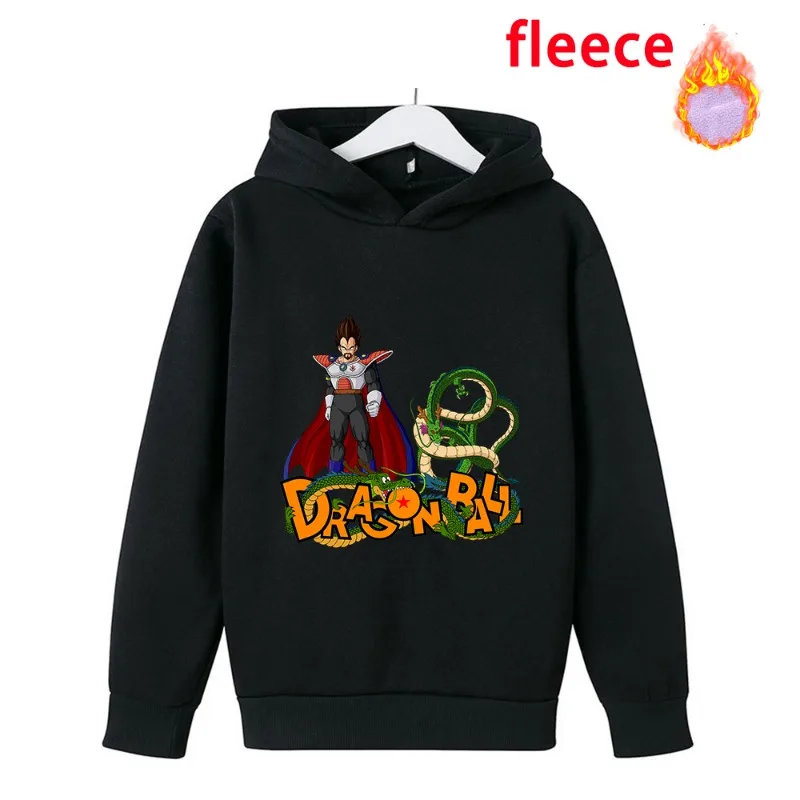 Goku Kids Hoodie Dragon Ball Fall/Winter Long Sleeved Sweatshirt Popular Japanese Anime Casual Boys Girl Cool Style Clothes Tops