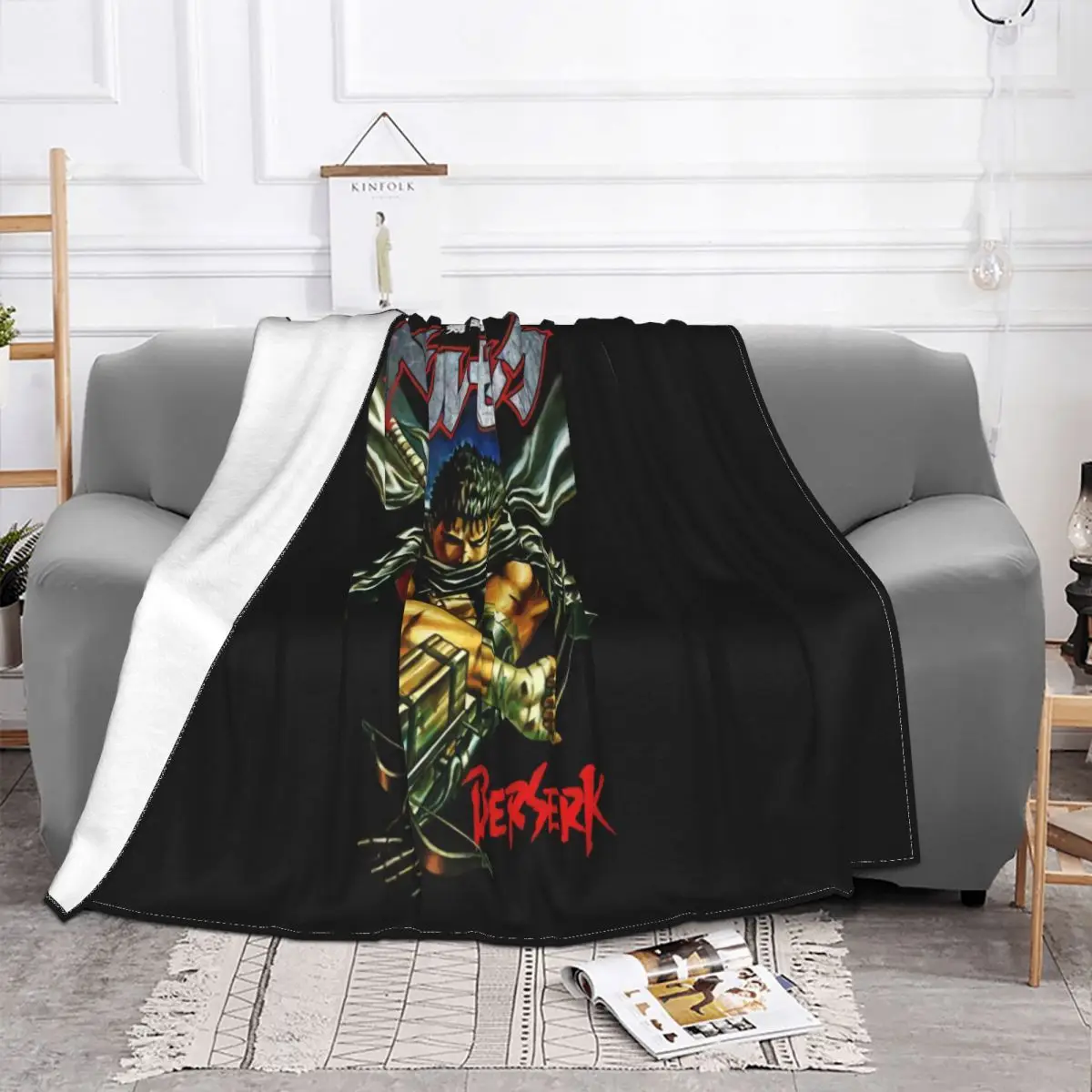 New Berserk Guts Japan Anime Manga S 2Xl Normal Cool Novelty Low Price Lowest Price Crewneck On Sale Throw Blanket