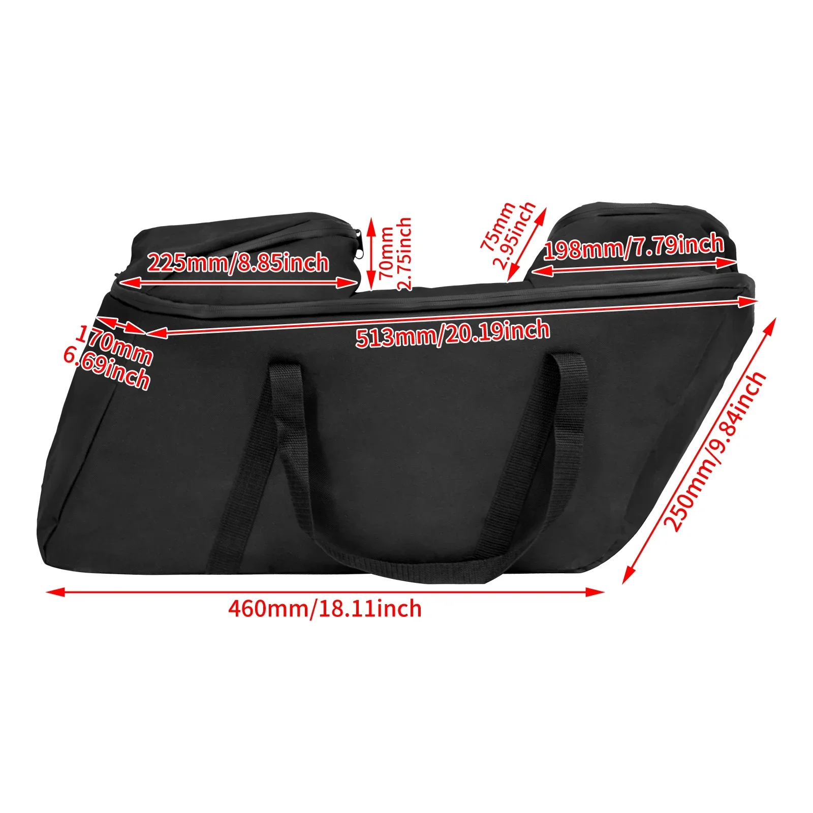 Motorcycle Tool Side Bags Luggage Tour Pack Saddlebag Waterproof For Harley Touring Road Electra Street Glide FLTR FLHT 1993-UP