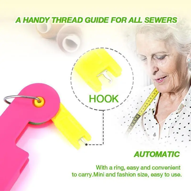 Automatic Needle Threading Device Tools Automatic Threader Elderly Guide Needle Easy Device Household Accessories