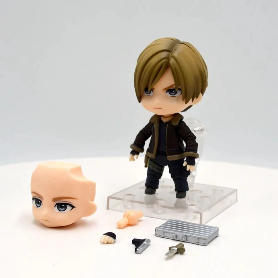 10cm Resident Evil Anime Figure #2337 Biohazard Leon S.Kennedy Action Figures PVC Adult Collection Model Doll Toys Kids Gifts