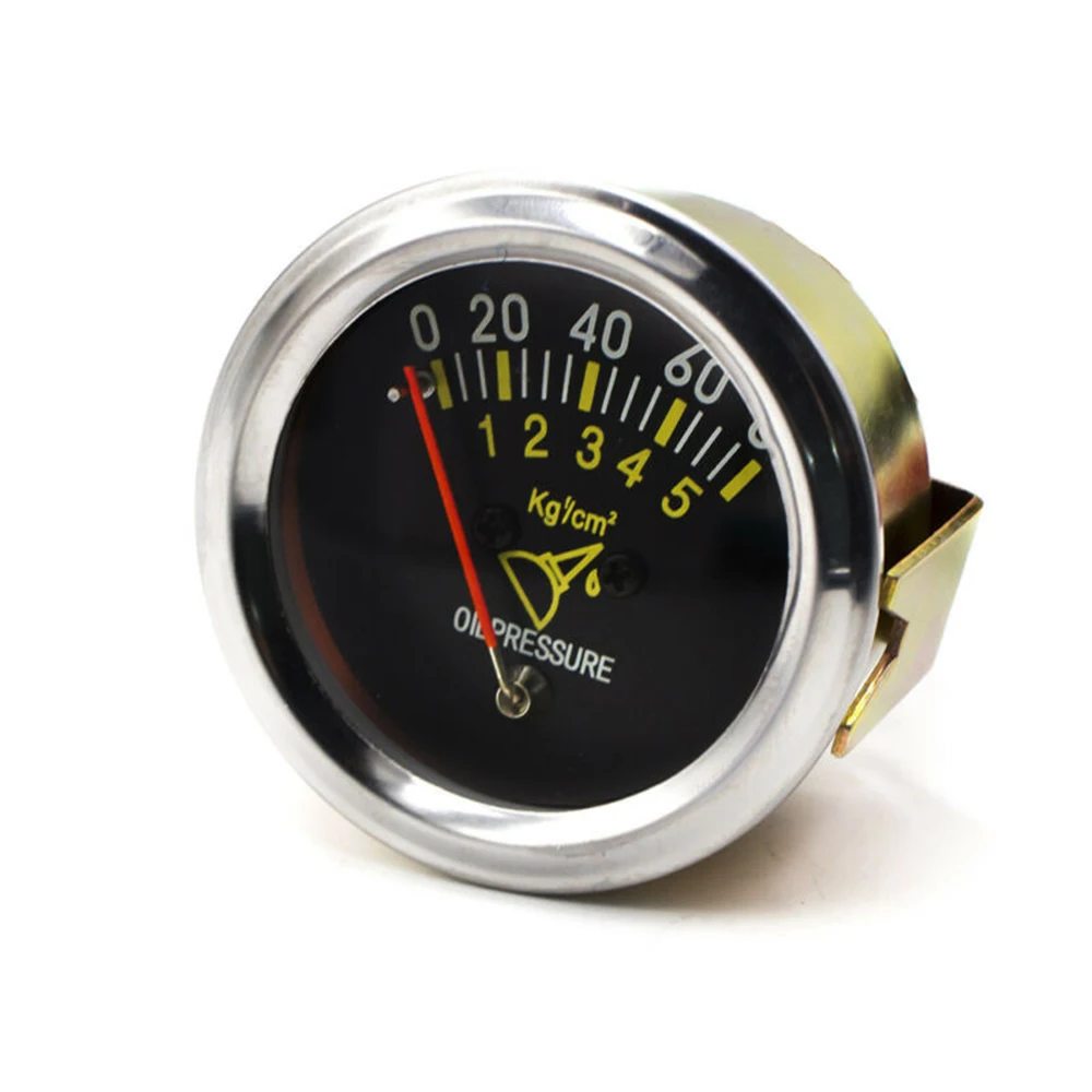 High quality Practical Oil Press Pressure Gauge 1PC Black Replacement 0 ~ 80 PSI 2 inch Mechanical Metal Meter