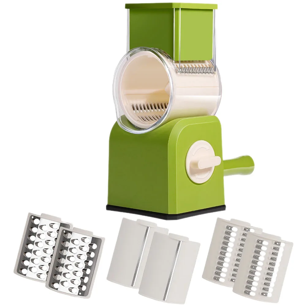 

Manual Rotary Vegetable Slicer Kitchen Tool Multifunctional Food Grater Stainless Steel Potato Slicer Carrot Grater